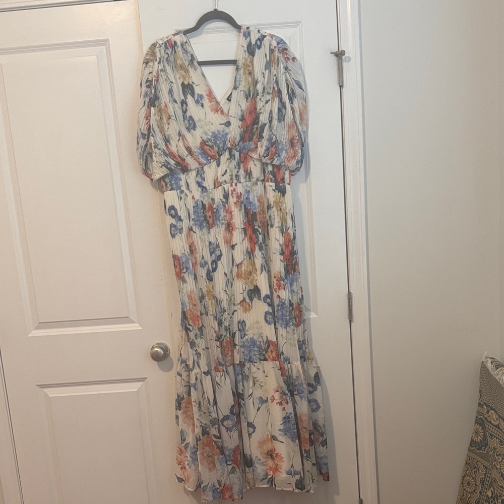Express Multicolor Floral Maxi Dress